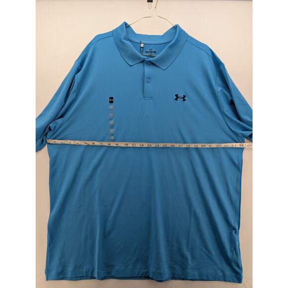 NWT Under Armour Men's UA Matchplay Polo in Ether Blue size 2XL - Picture 5 of 6